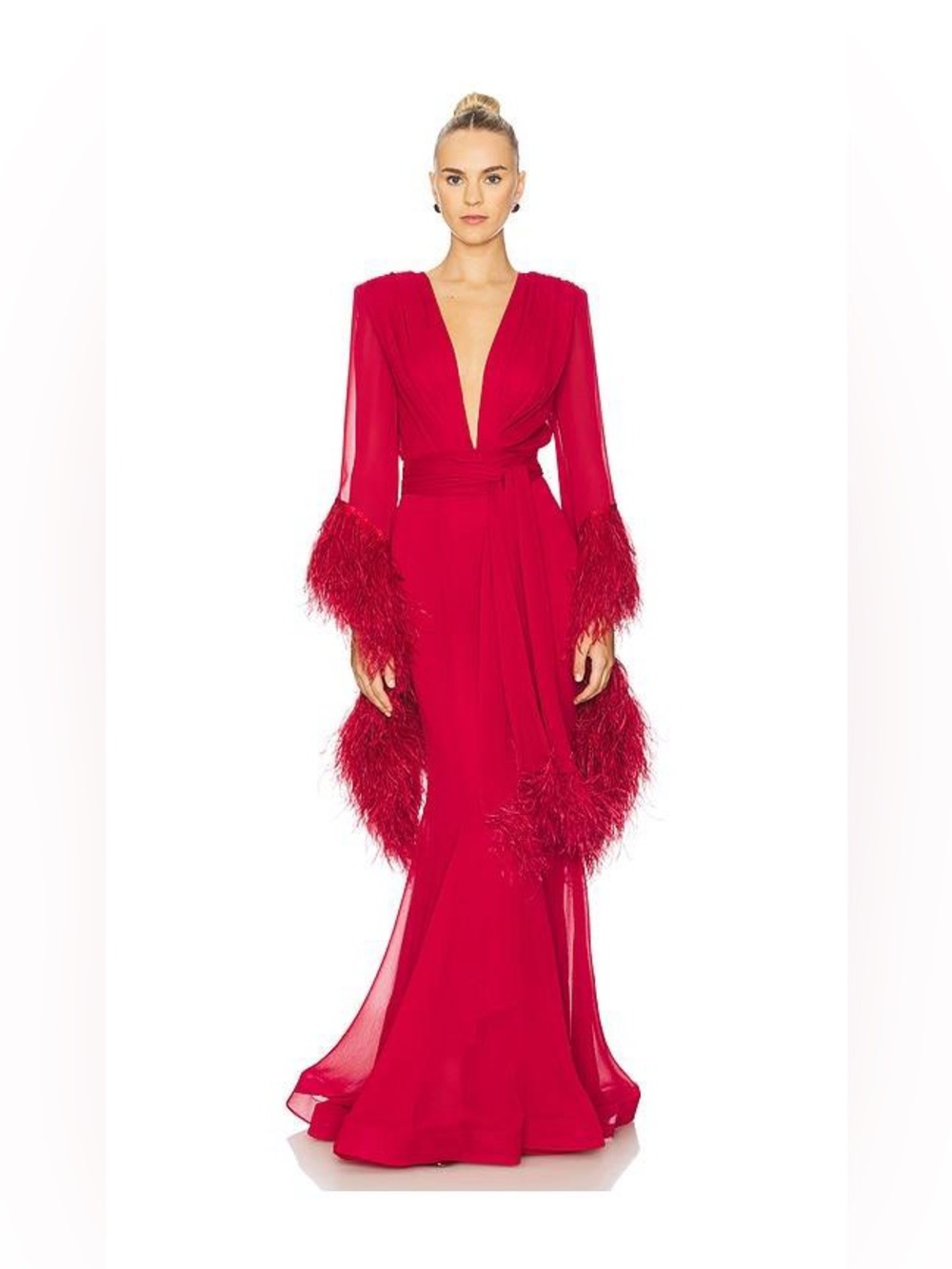 Bronx and Banco OSTRICH FEATHER RARE Gown NWT Retail $1,100!